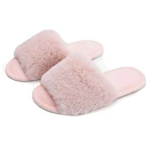 DL Womens Open Toe Slippers Memory Foam Women House Slippers, Slides Slippers 😊